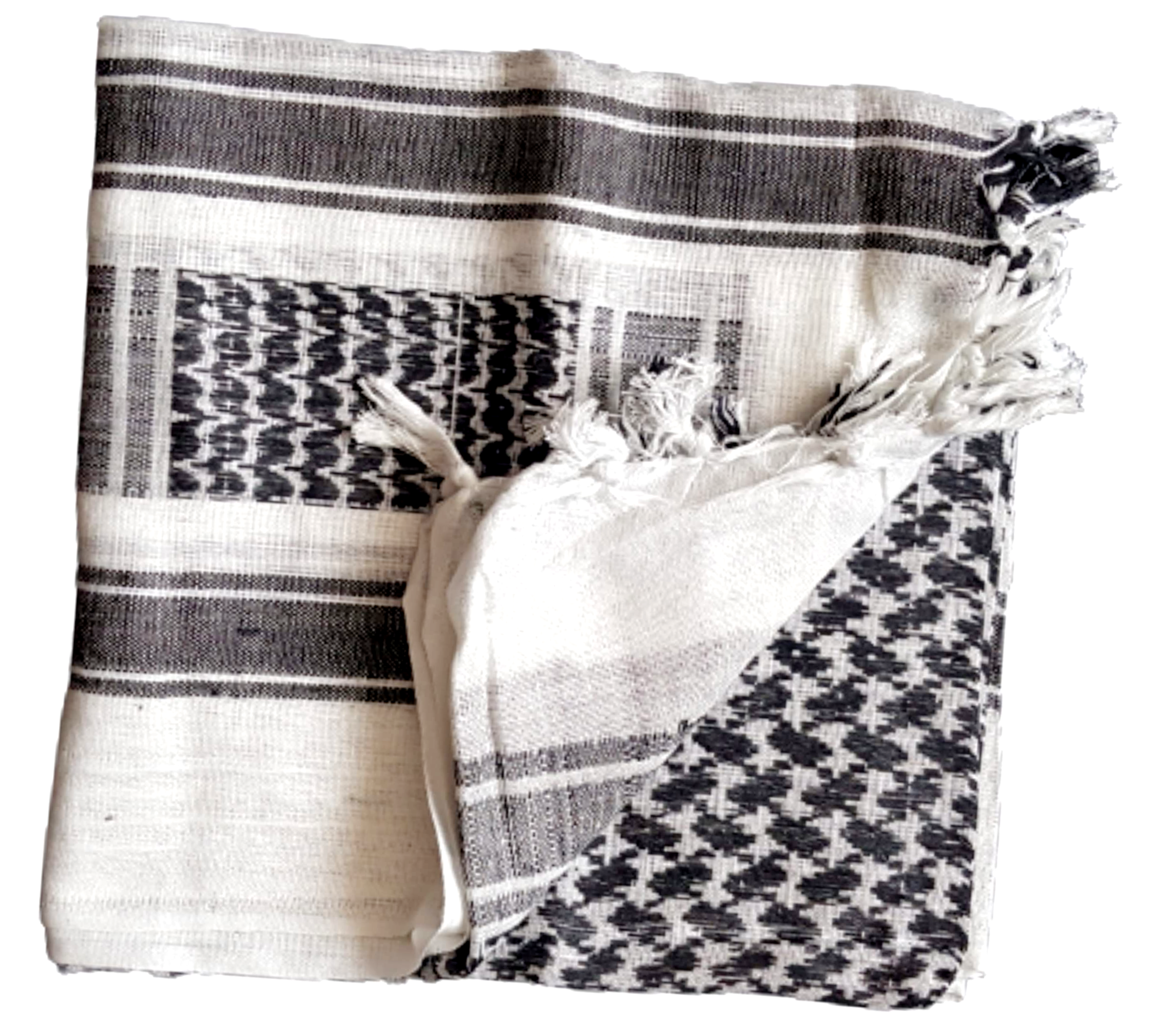 Mil-Spex White/Black Shemagh-New