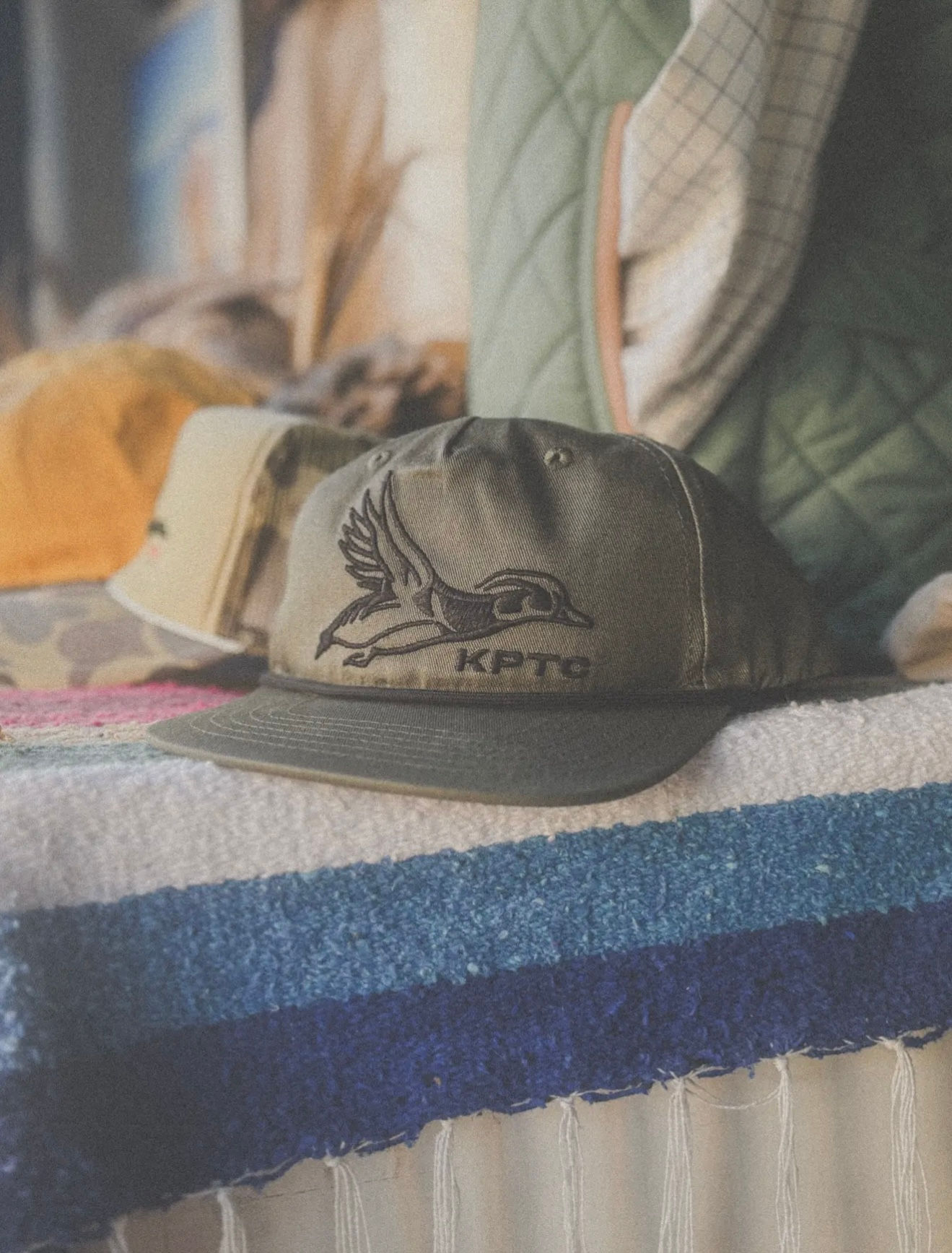 Green Knotted Pine Duck Hat