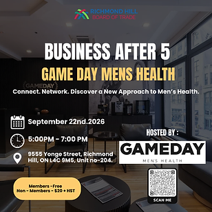 Business After 5 - GAME DAY MENS HEALTH 