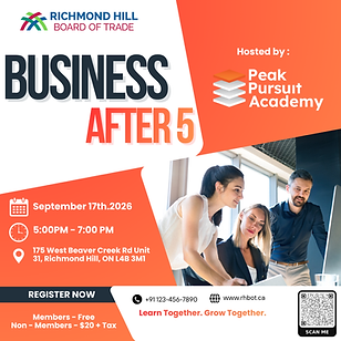 Business After 5 - Peak Pursuit Academy