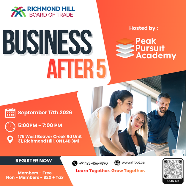 Business After 5 - Peak Pursuit Academy