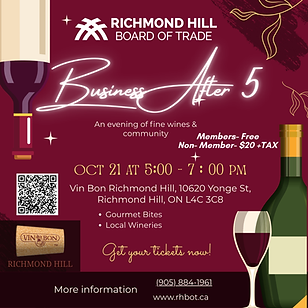 Business After 5 - Vin Bon Richmond Hill
