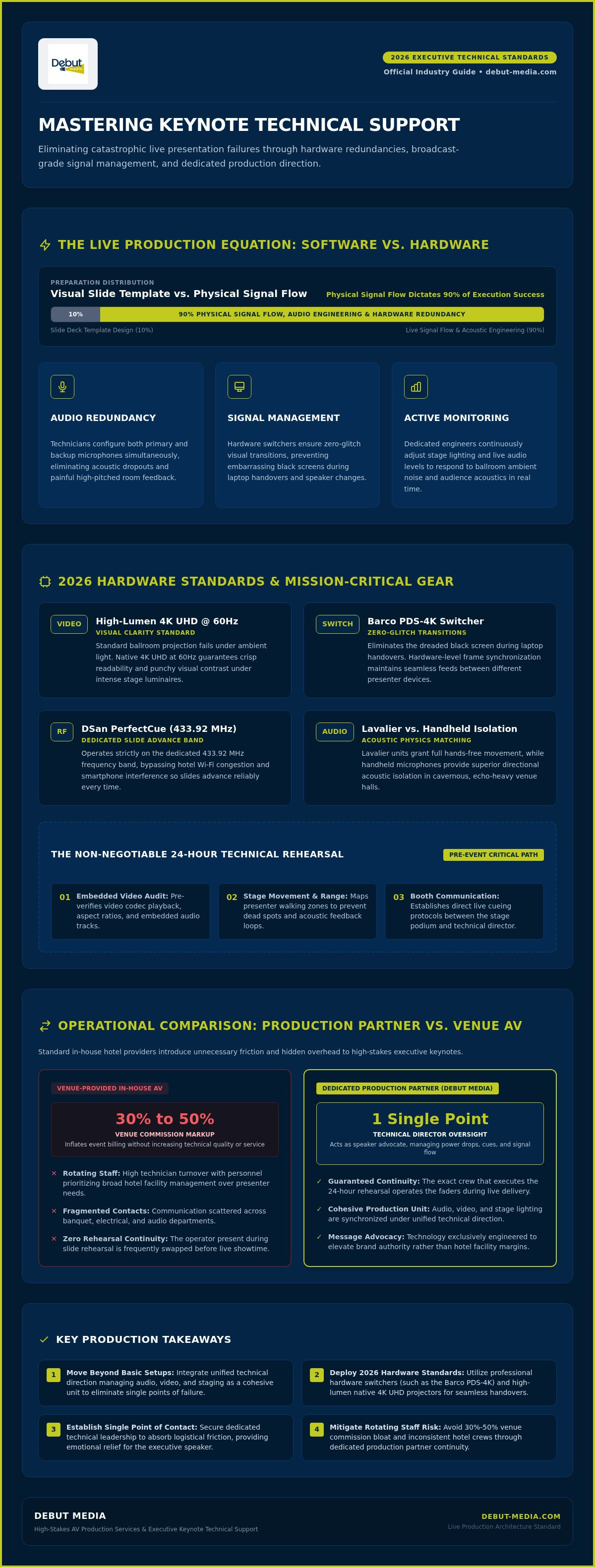 Professional keynote technical support