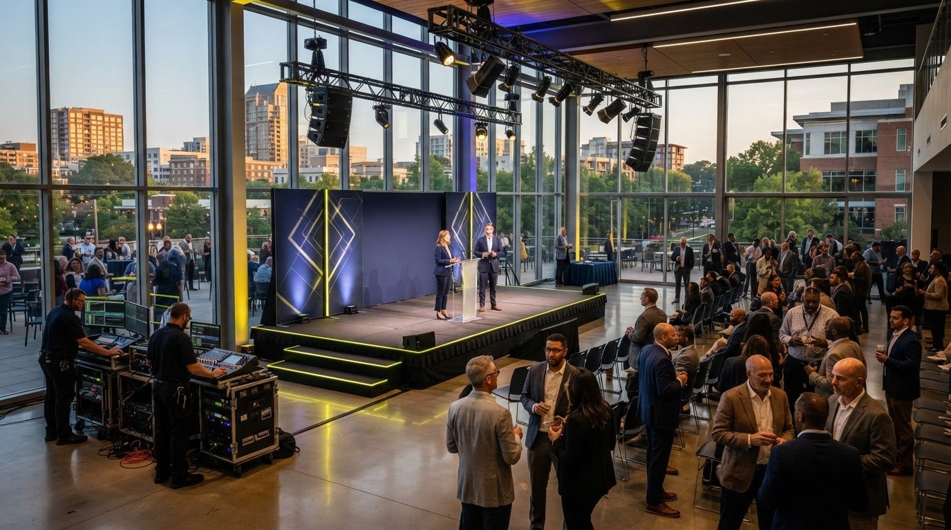 Indoor Staging Rental for Corporate Events