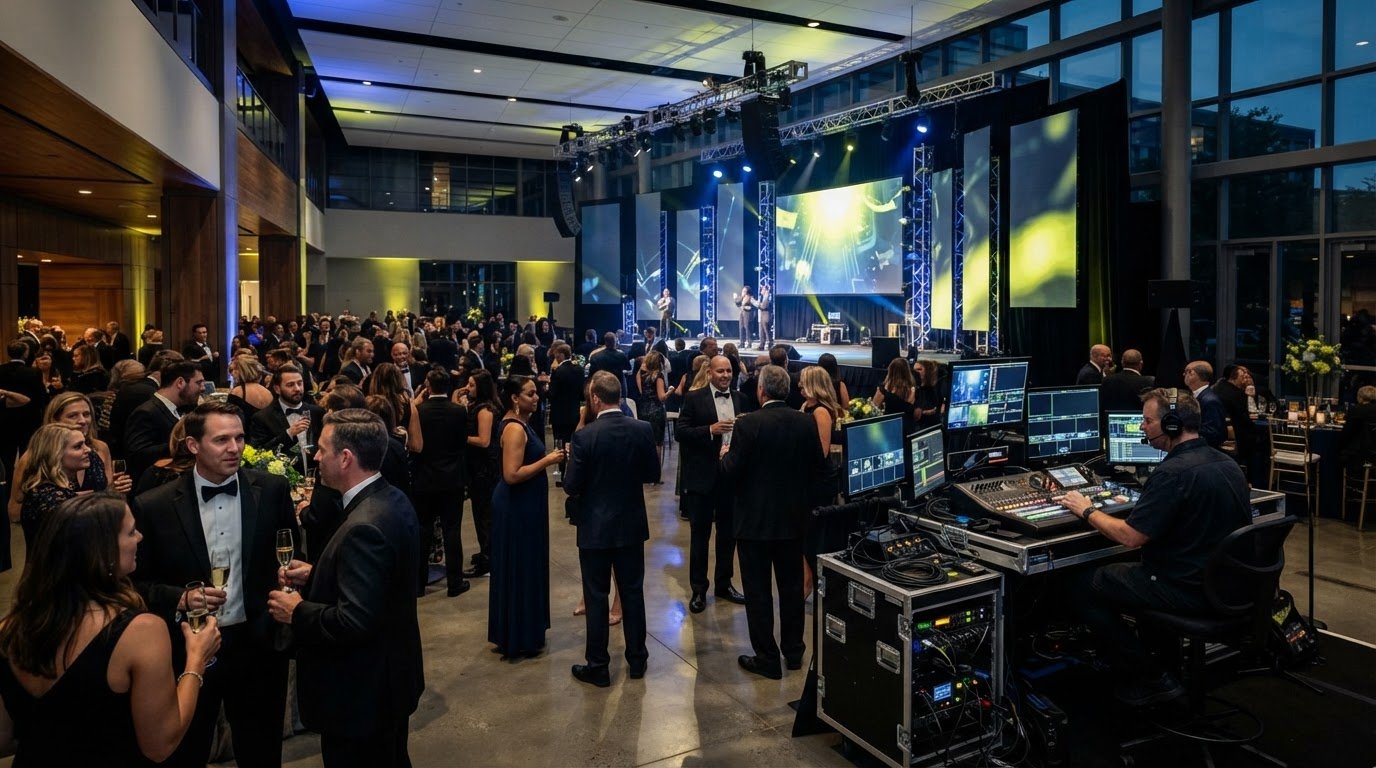 Custom AV Solutions for Event Lighting and Multi-Screen Video