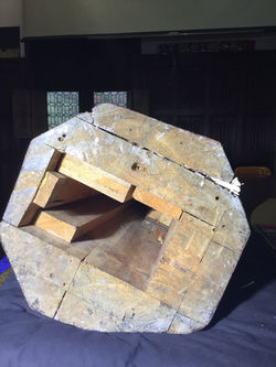 inside the Sint-Joseph statue