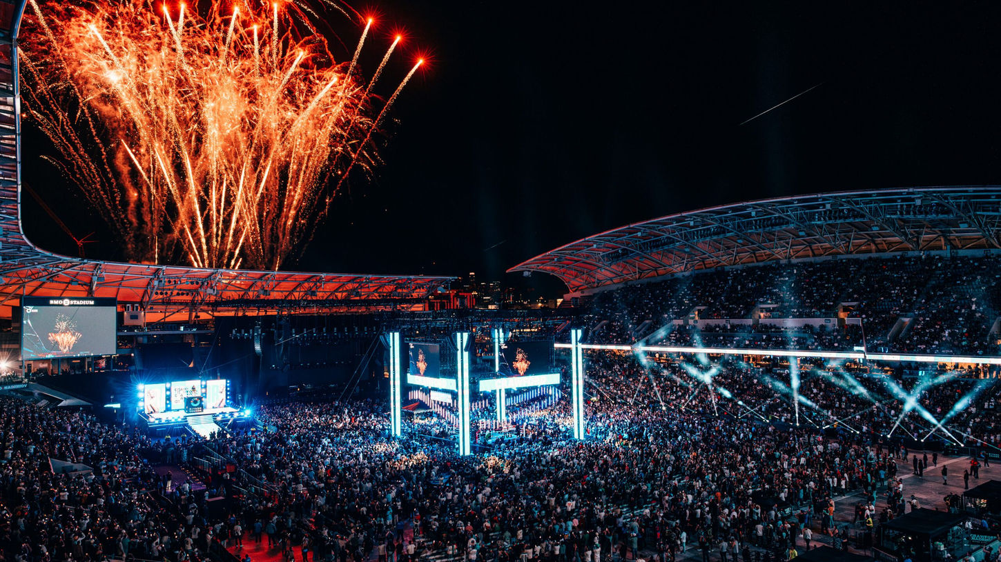 Soccer stadium home to LAFC and major international matches.