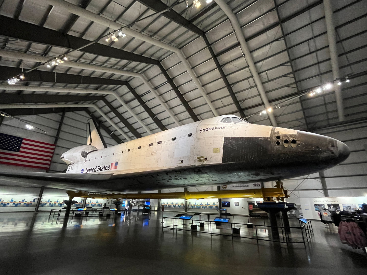 Interactive science museum featuring the Space Shuttle Endeavour.
