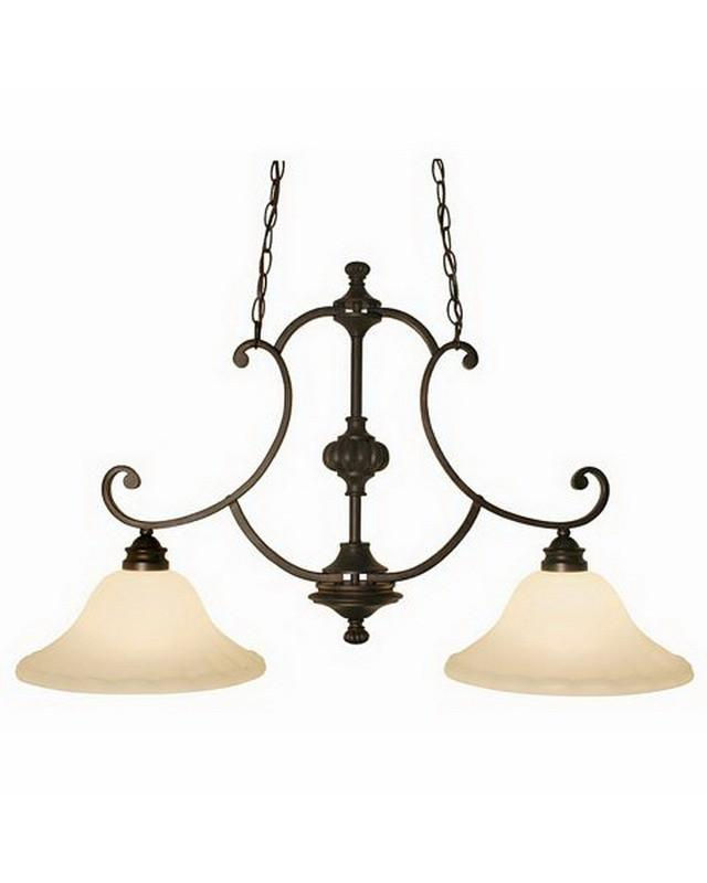 International Lighting 14244-02 Two Light Island Chandelier