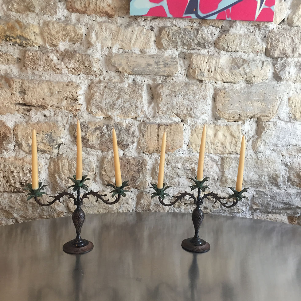 PAIRE DE CHANDELIERS 3 FEUX NAPOLEON 3