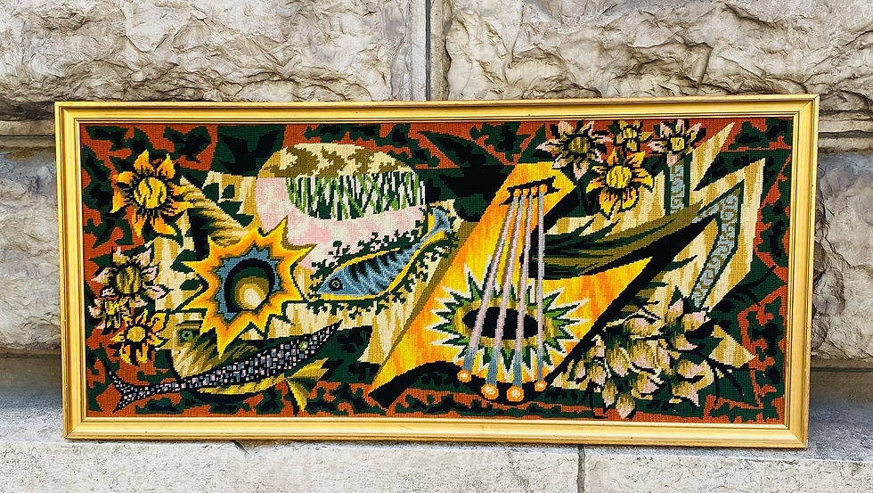 TAPISSERIE ATTRIBUÉE À PICART LE DOUX intitulée LA CITHARE