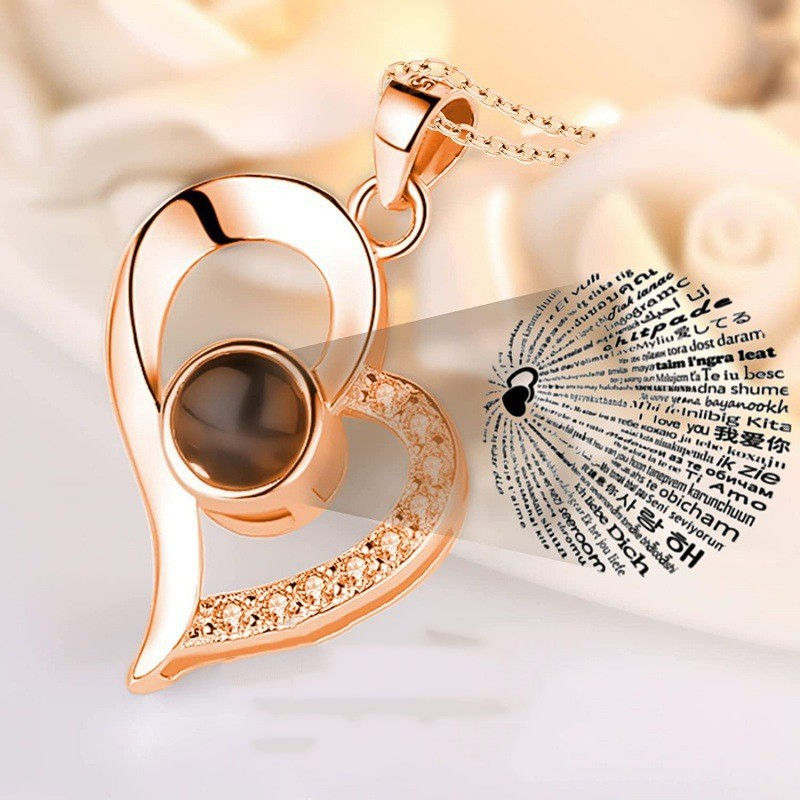 Chikiwiki 100 Languages I Love You Projection Necklace