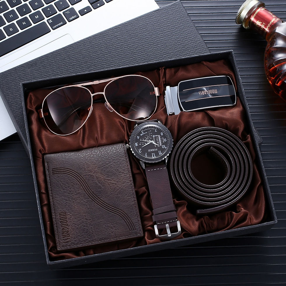 Chikiwiki Watch Temperament Belt Wallet Glasses Suit