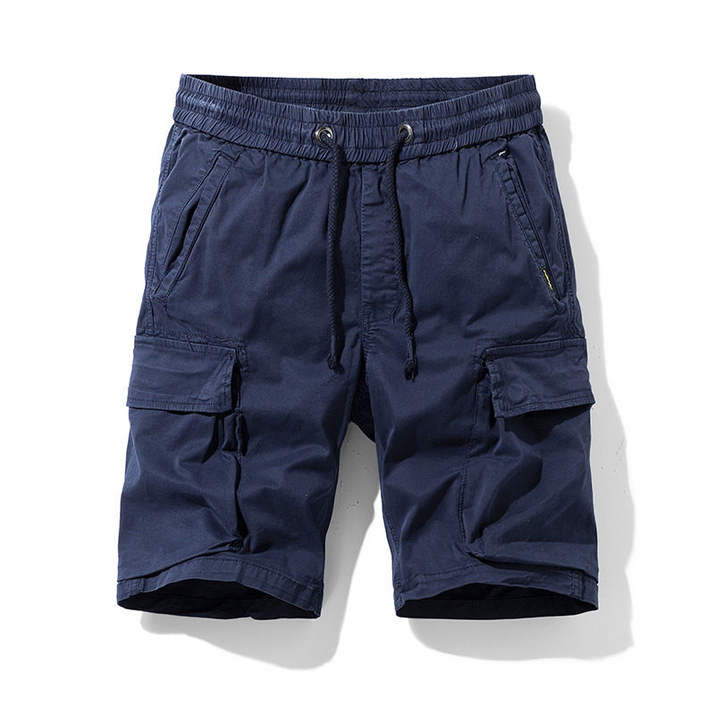 Chikiwiki Cropped Pants Men's Loose Cargo Shorts Men's Korean-style