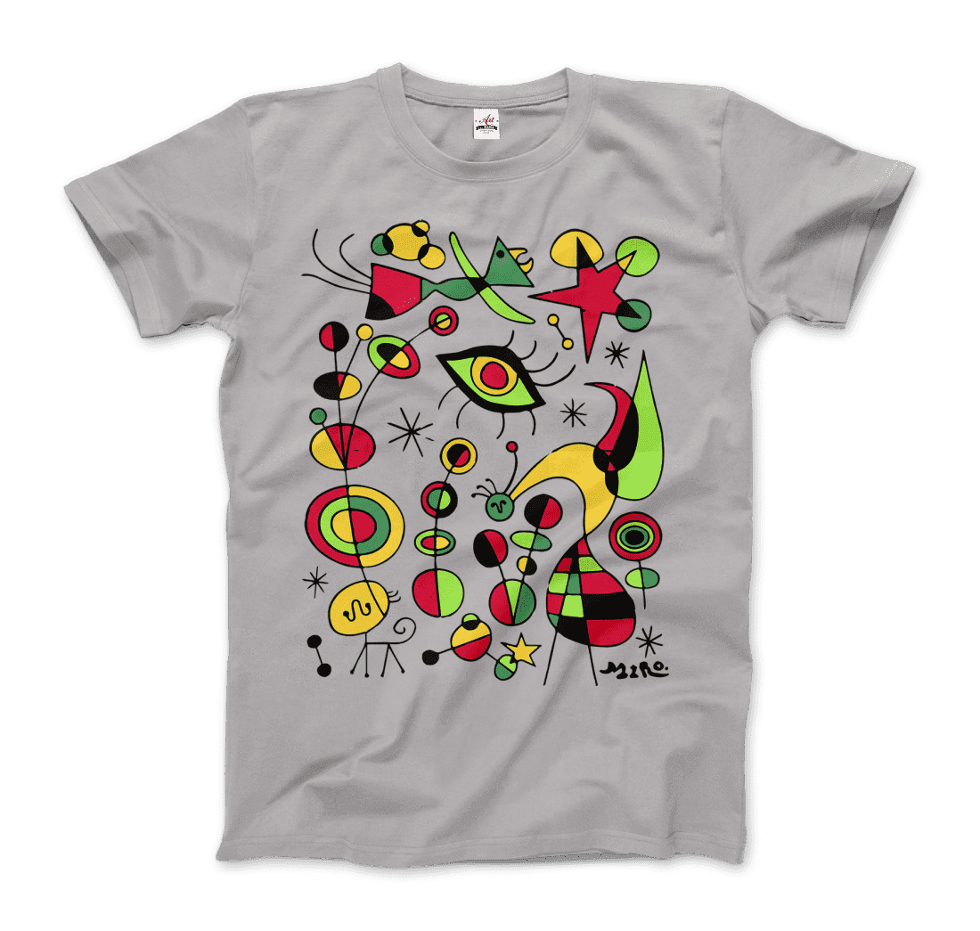 Joan Miro Peces De Colores (Colorful Fish) Artwork T-Shirt