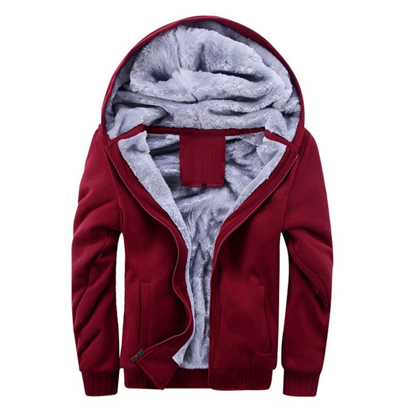 Chikiwiki Casual Sport Fleece Hooded Jacket