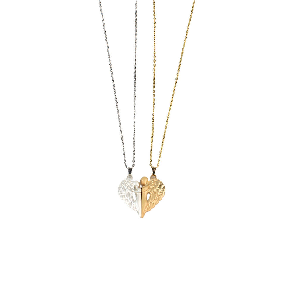 Chikiwiki Couple Magnet Valentine's Day Clavicle Chain Hug