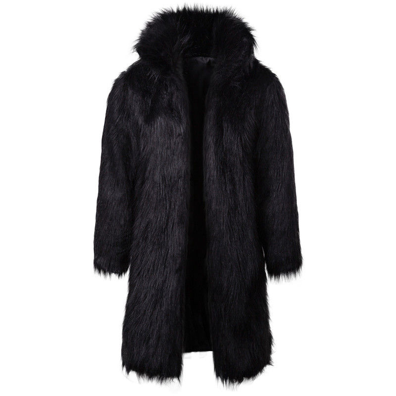Chikiwiki Fashion Long Trendy Long Fur Coat