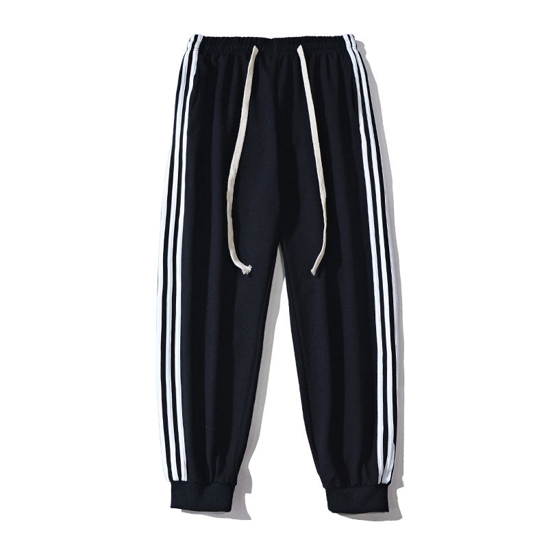 Chikiwiki Loose-fit Striped Basketball Casual Trousers