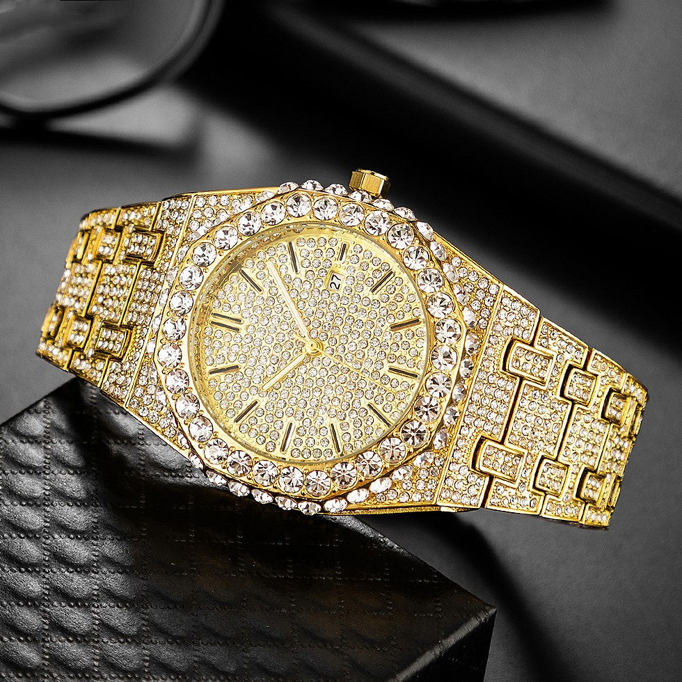 Chikiwiki Fashion Starry Diamond Men's Quartz Watch