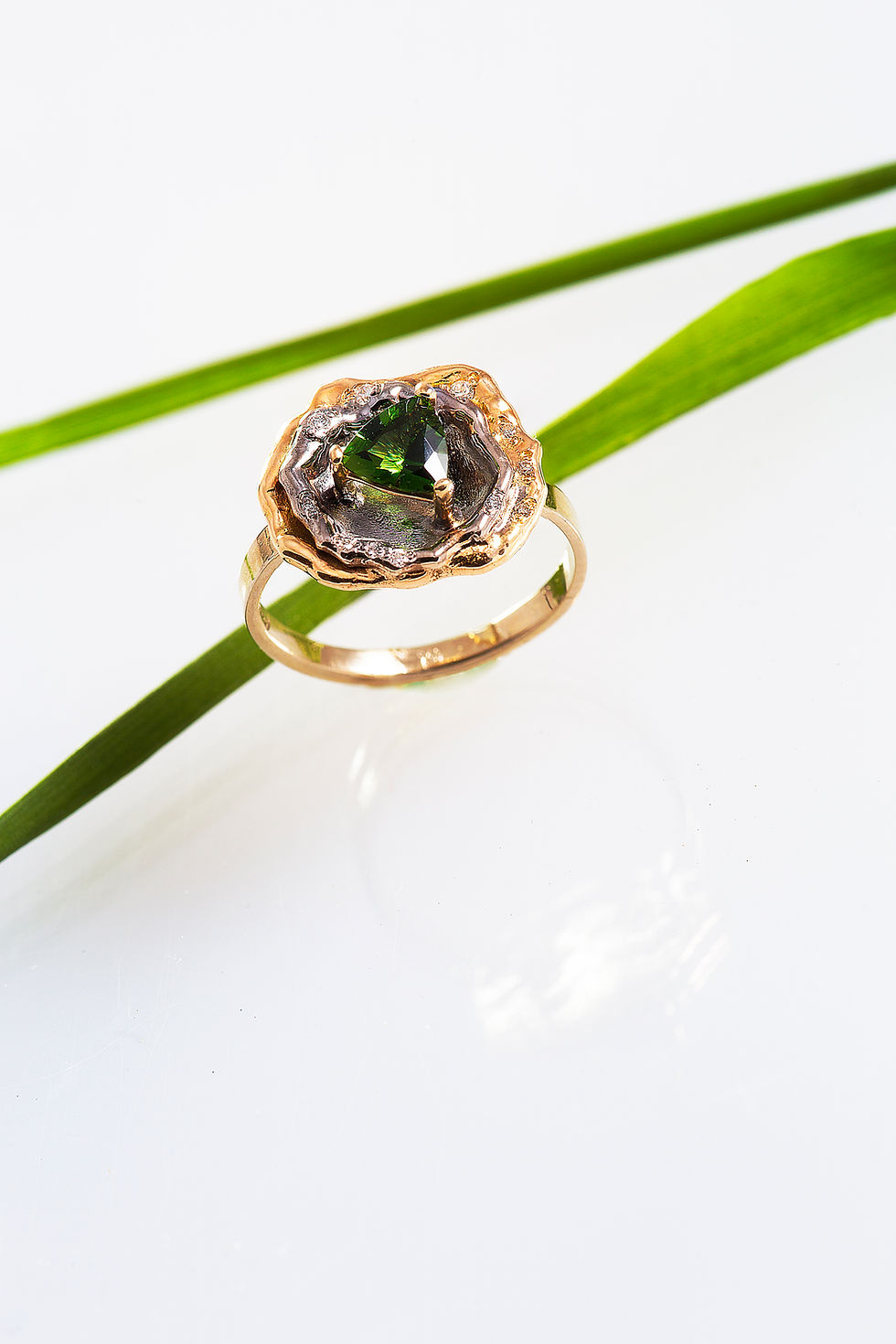 Thumbnail: Ring chrome tourmaline in a flower