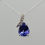 Thumbnail: Pendant white gold with tanzanite and diamonds