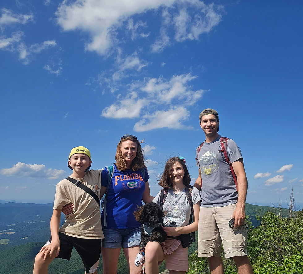 At the peak of Stony Man Trail - what a view!