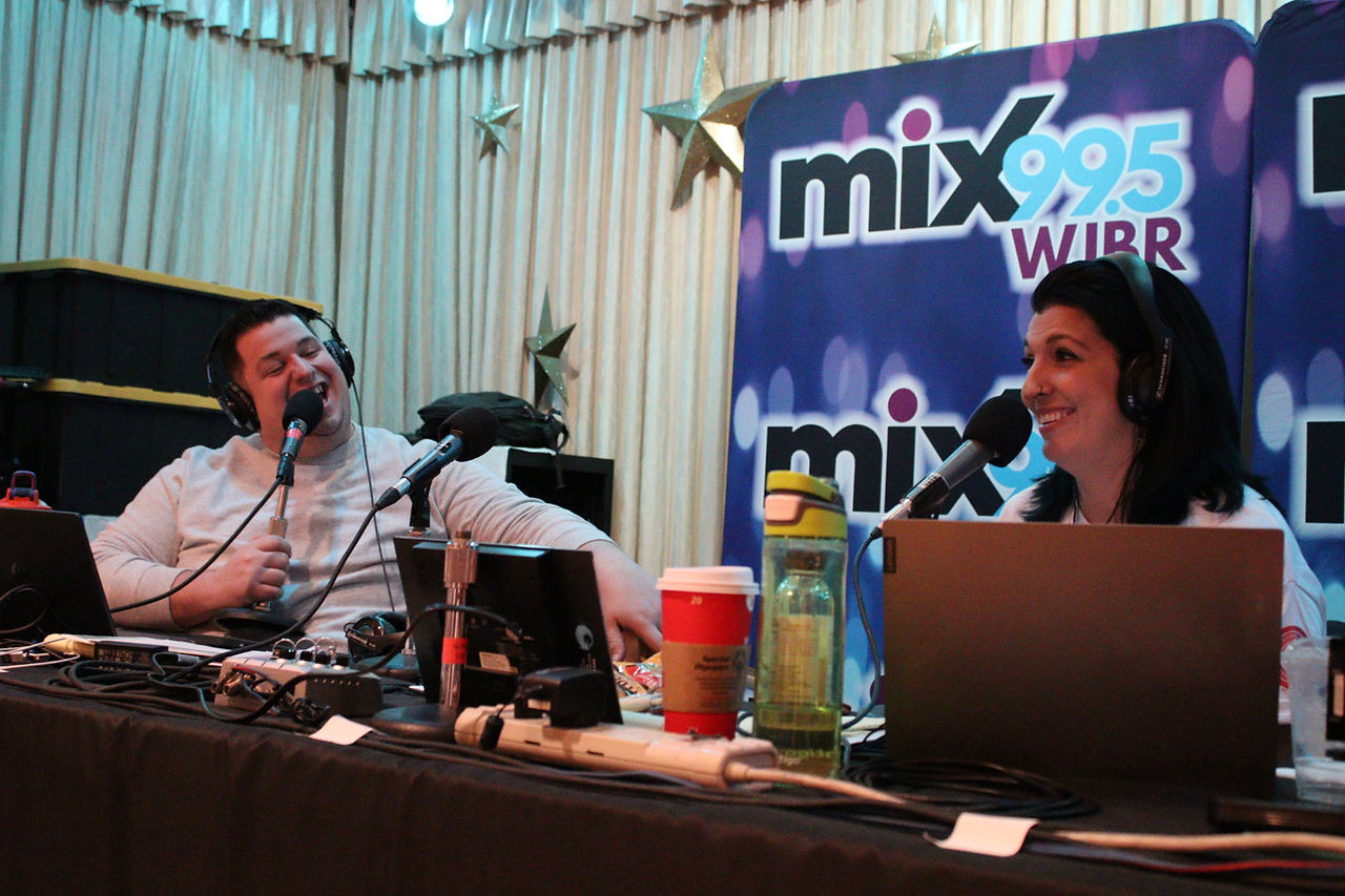 Deanna and Justin In The Morning Broadcast Live at You're Someone's Type Blood Drive
