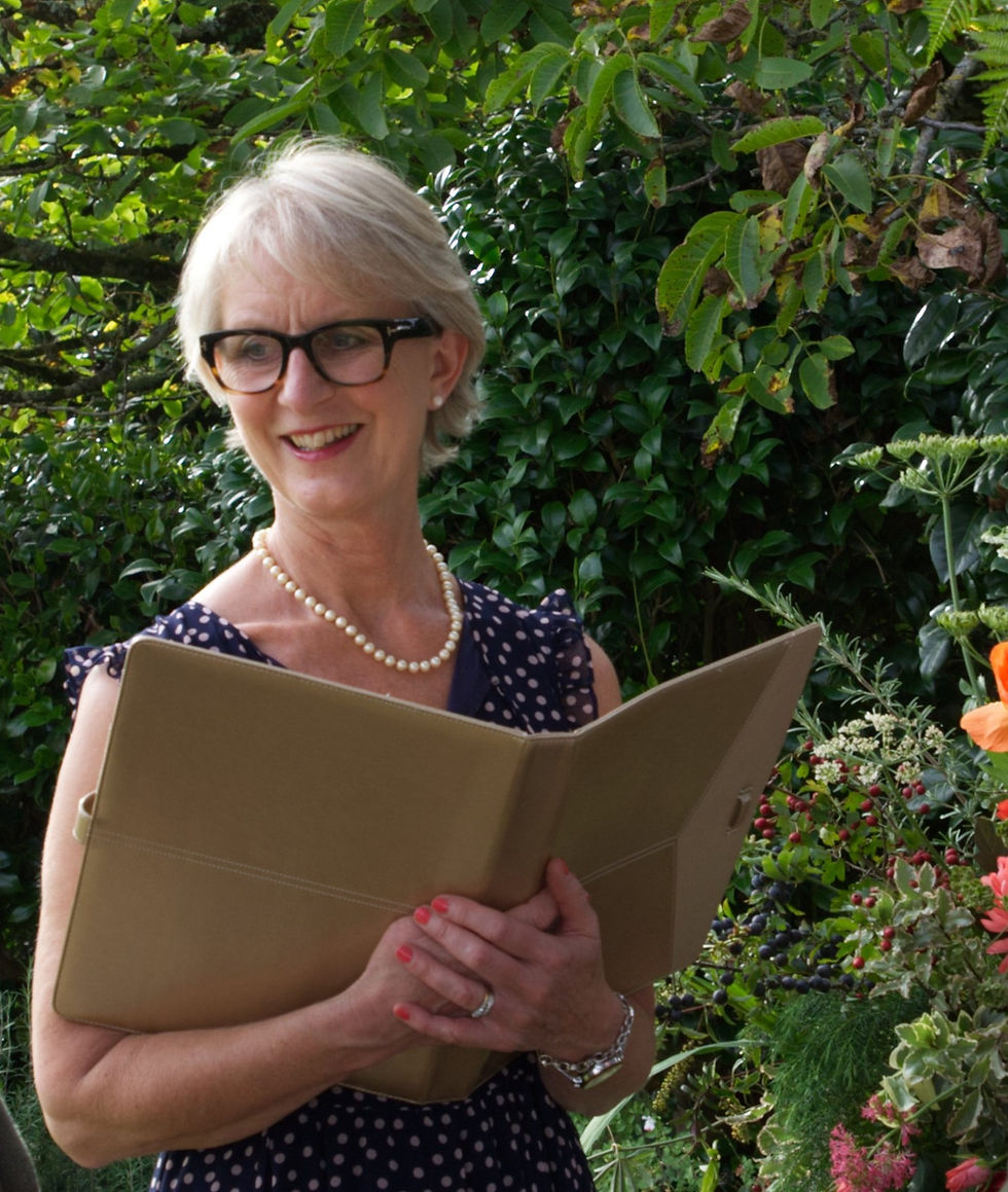 Claire Gregory. Celebrant