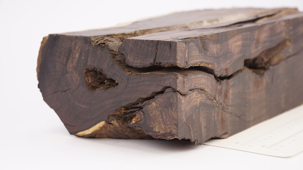 Thumbnail: African Blackwood Half Log/Billet 0528