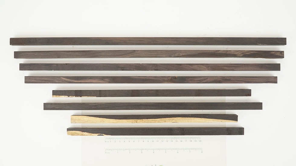 Thumbnail: 8 African Blackwood Spindle Blanks