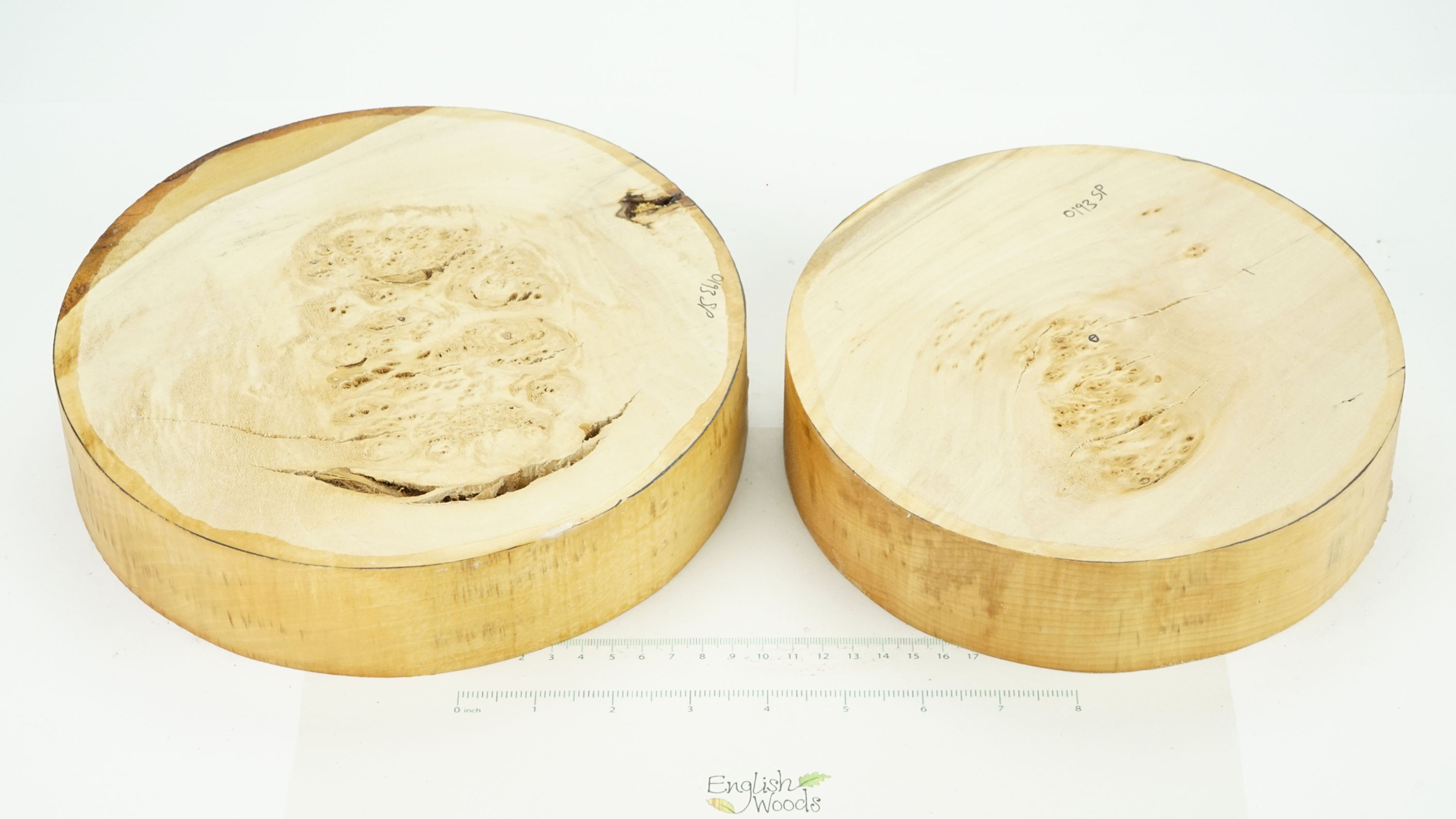 2 Burr / Pippy Lime Bowl Blanks