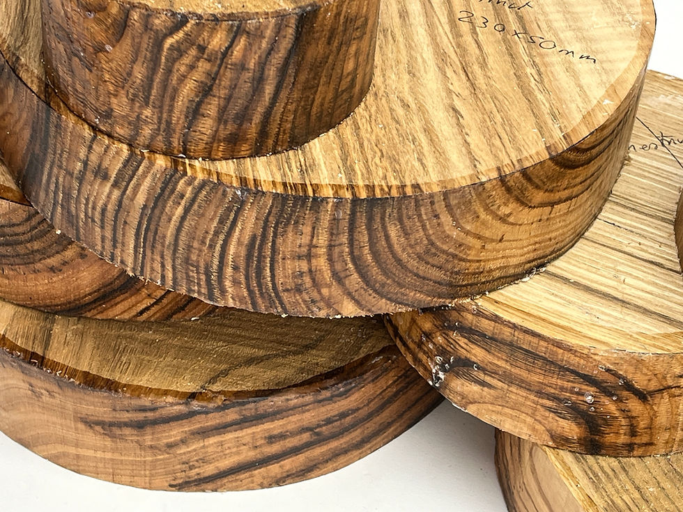 Thumbnail: spalted sweet chestnut wood turning bowl blanks