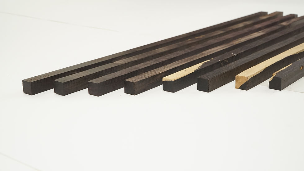 Thumbnail: 8 African Blackwood Spindle Blanks
