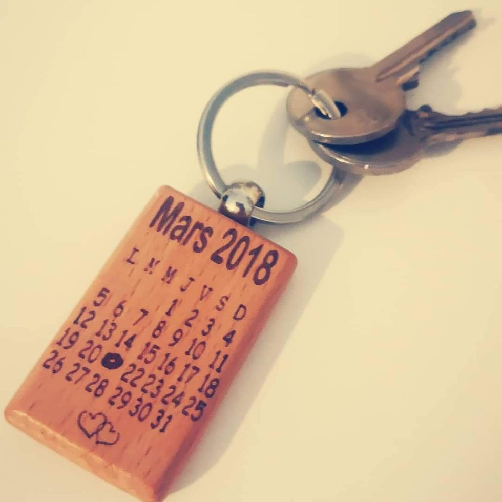 Miniature : Porte clés Bois