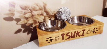 Miniature : Gamelle double Bois/Inox