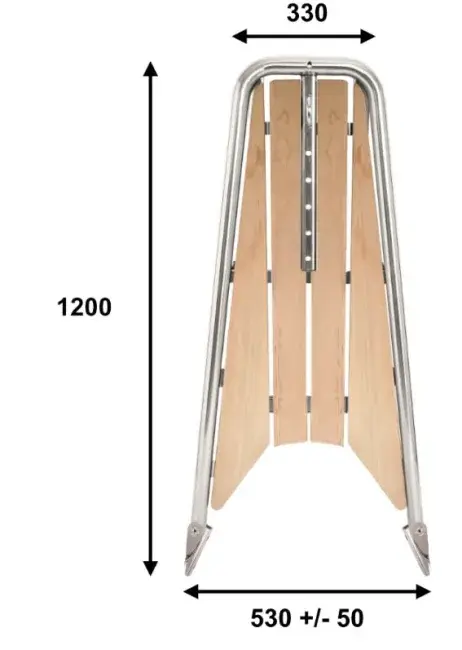 Båtsystem Baugspyd m/rulle for Seilbåt PB1200TE-V Teak
