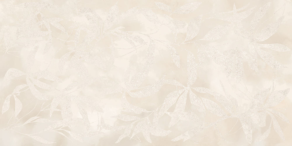 60x120 ArtWall Цветы Слоновая Кость Матовый Ректификат