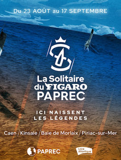 The official poster for the 54th edition of the Solitaire du Figaro Paprec