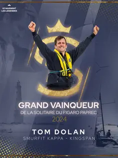 L’Irlandais Tom Dolan (Smurfit Kappa – Kingspan), vainqueur de La Solitaire du Figaro Paprec 2024