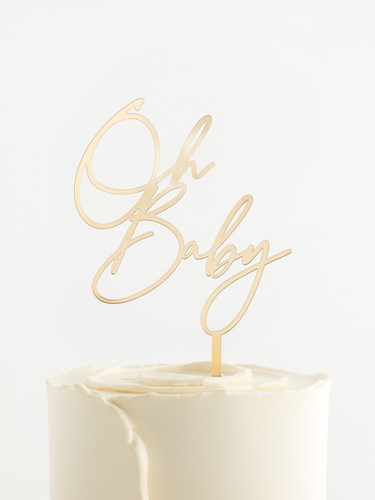 Custom Text Topper (Acrylic) | LetThemSeeCake