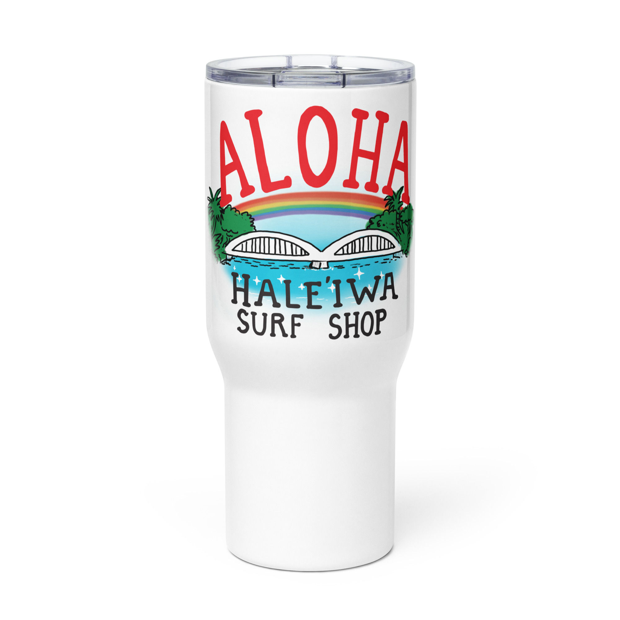 Aloha Travel mug with a handle