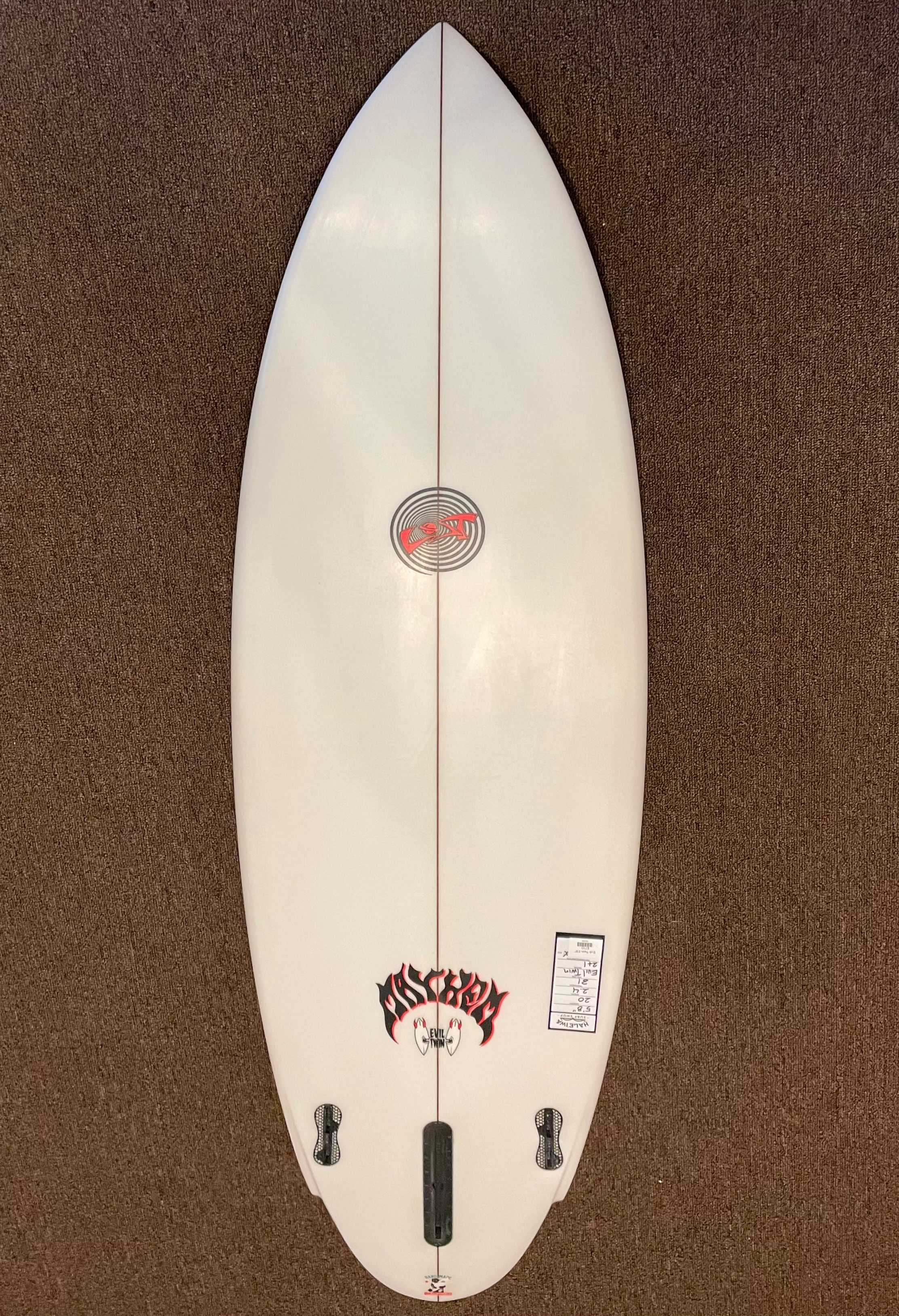 SOLD Lost  5'8 Evil Twin