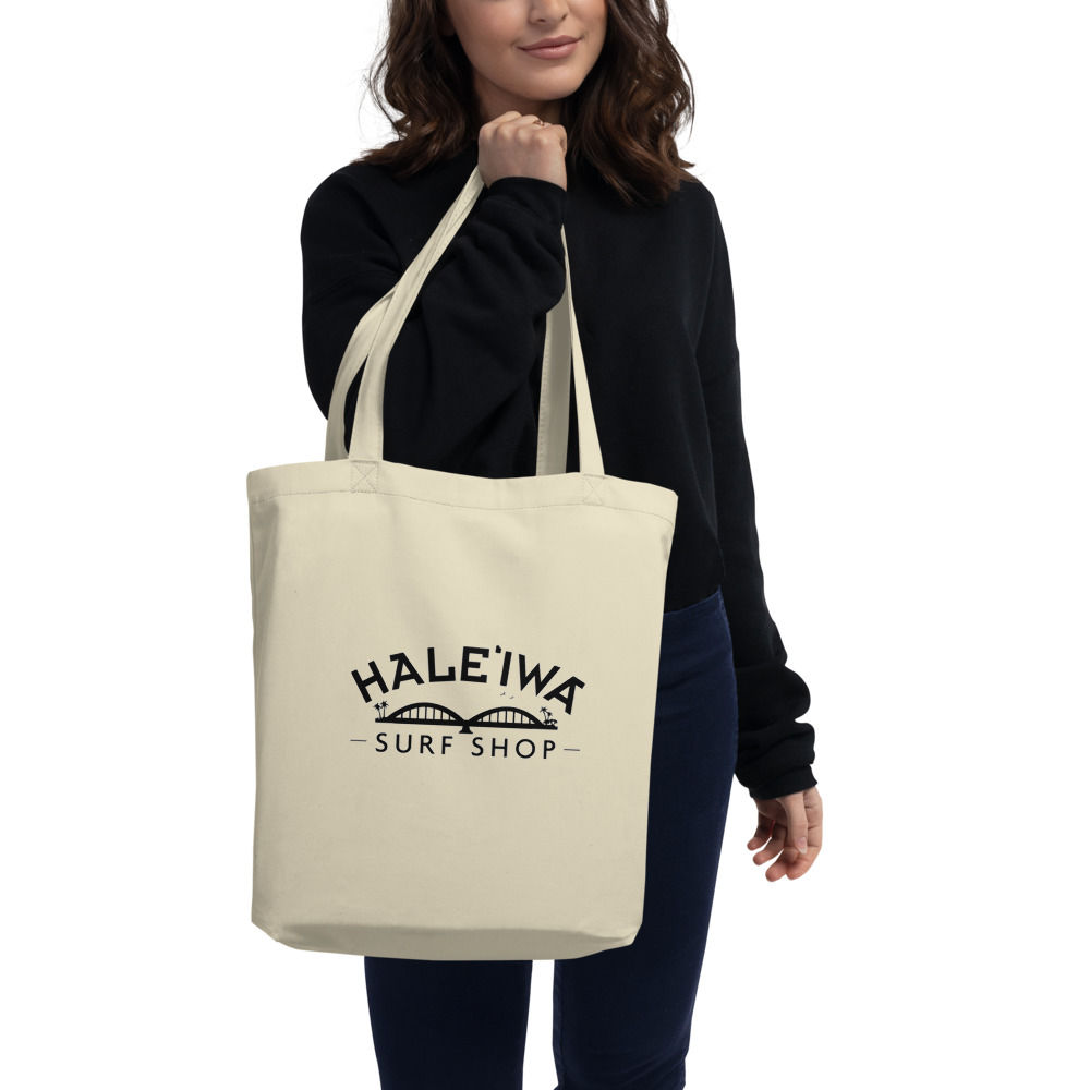 Rainbow Bridge Haleiwa Surf Shop Eco Tote Bag
