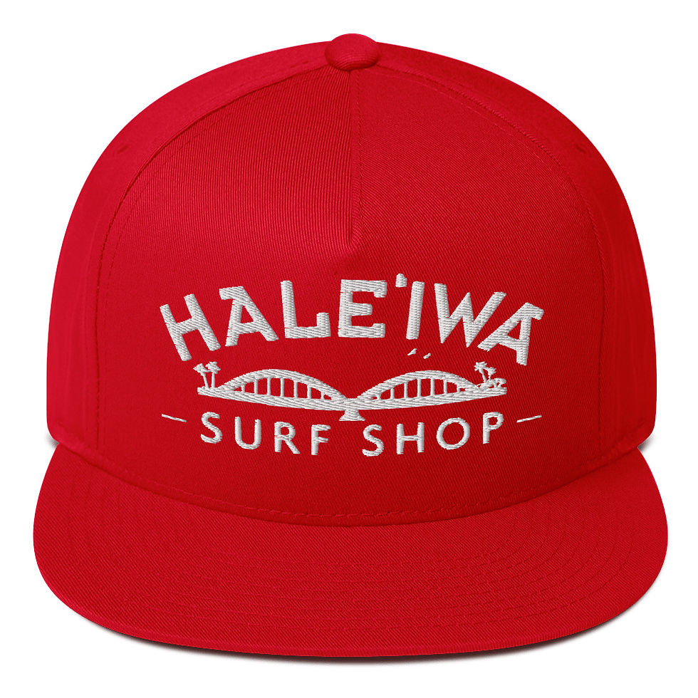 Thumbnail: Hale'iwa Surf Shop Bridge Flat Bill Cap