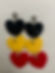 Aboriginal Flag Coloured Heart Earrings