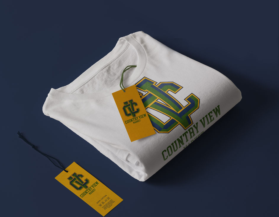 Rich Designs Printed Apparel  Country View Market T-shirts
