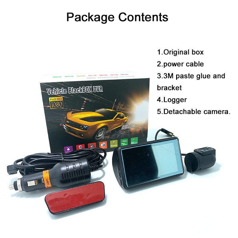 Miniatura: Zimtop Car Dash Camera Full HD Car Black Box  a doppia lente con funzione WIFI