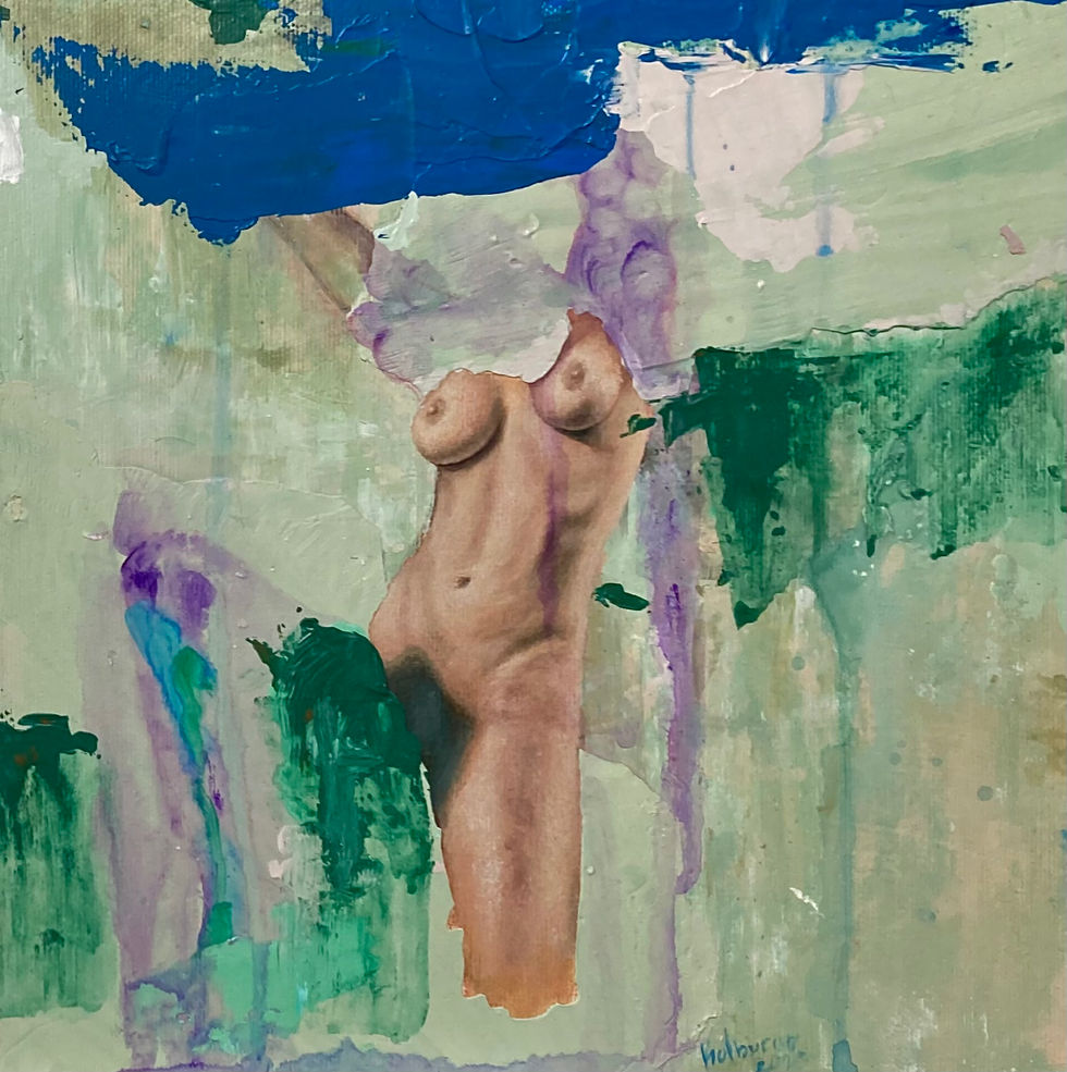 Acrylic on Canvas Panel, 2024, 20 x 20 cm.