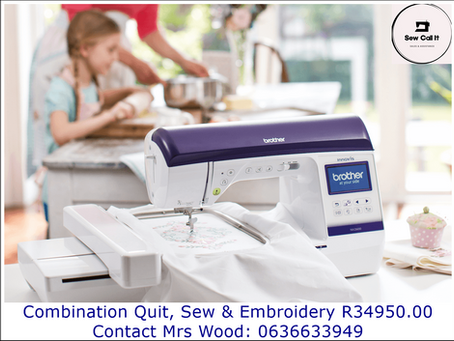 Sew, embroider and quilt in one